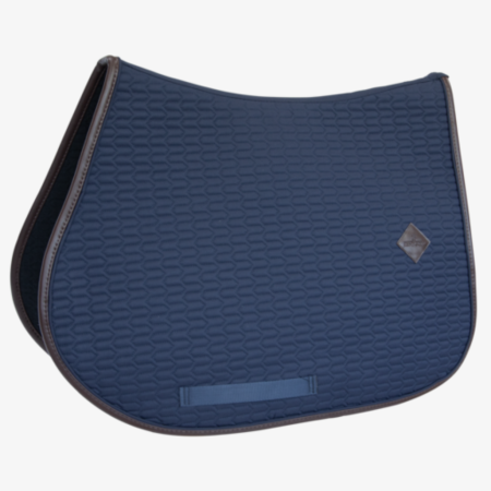Kentucky Horsewear Saddle Pad Color Leather Navy